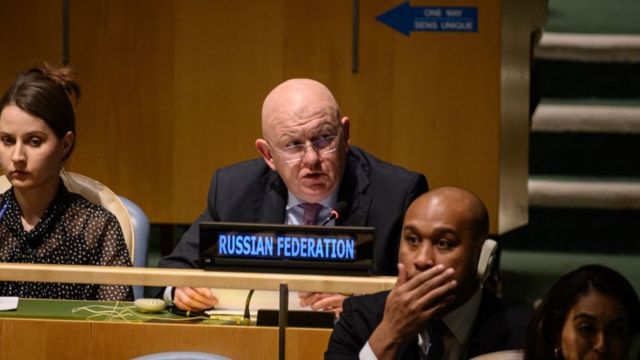 Russian representative to the UN Vasily Nebenza