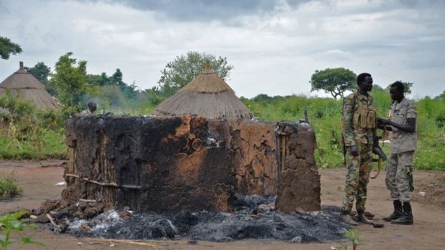 Inzu yatwitswe muri Sudani yepfo