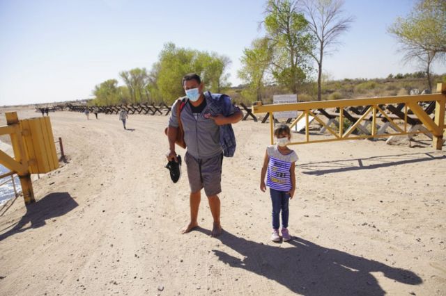 Inmigrante con su hija