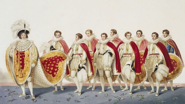 Рисунок, коронационный наряд Георга IV