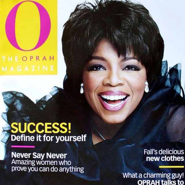 Capa da revista de Oprah Winfrey