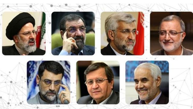 المرشحون السبعة في انتخابات الرئاسة الإيرانية