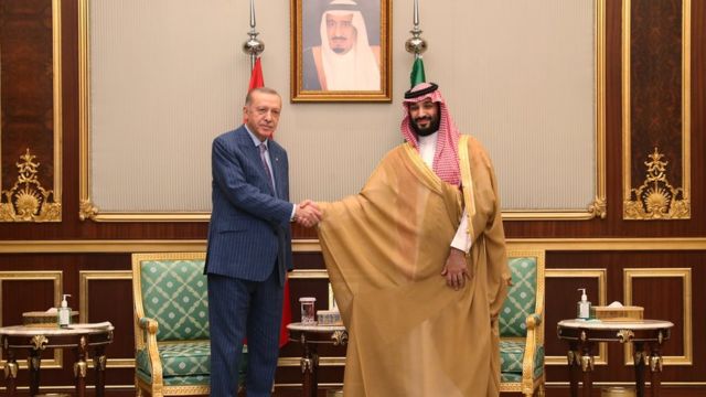 أردوغان التقى بن سلمان خلال زيارته الأخيرة للسعودية