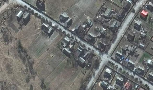 Comboio militar russo em direção a Kiev