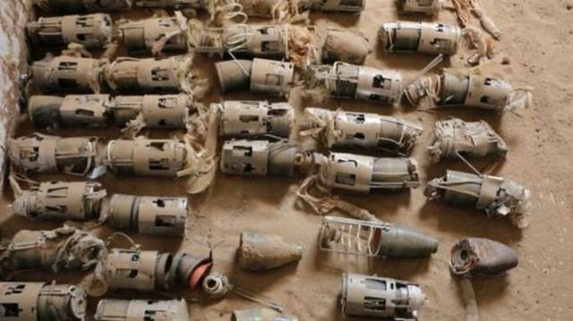 قنابل عنقودية صُدرت لمنطقة الشرق الأوسط