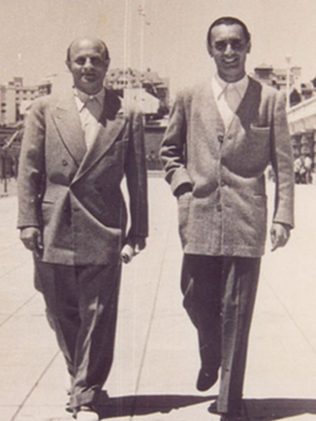 Ladislao Biró (izquierda) y Juan Meyne (derecha)