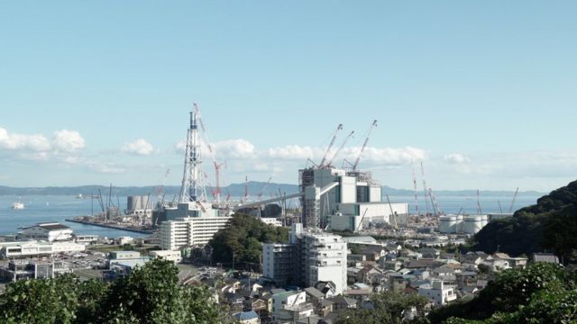 A new coal-fired power plant being built in Japan