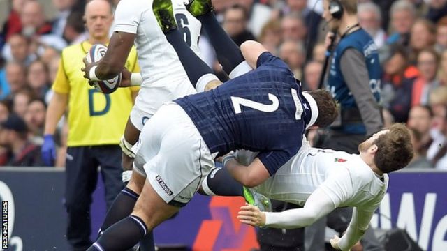 Six Nations 17 Scotland S Fraser Brown Cited For Elliot Daly Tackle c Sport