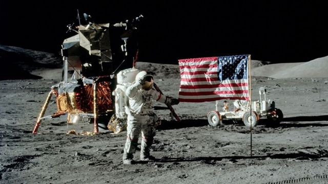 Last man to set foot on the moon: Gene Cernan led the Apollo 17 mission in December 1972.