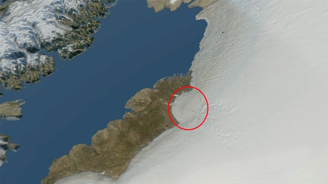 Grönland'daki krater