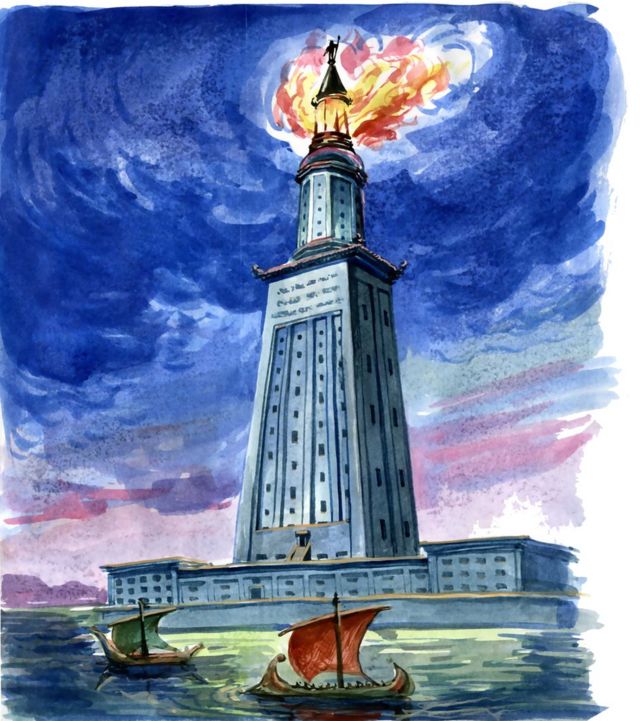 Ilustração do Farol de Alexandria