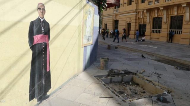 Mural del monseñor Romero. Foto: Francisco Campos.