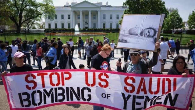 ABD Yemen protesto