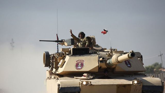 M1 Abrams tank of the Iraqi army