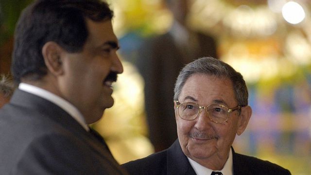 Visita del emir Hamad bin Khalifa al Thani a Cuba en 2008.
