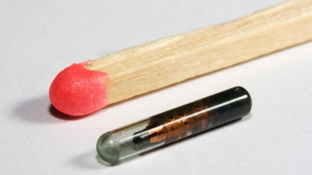 رقاقة إلكترونية في حجم نصف عود كبريت تقريبا