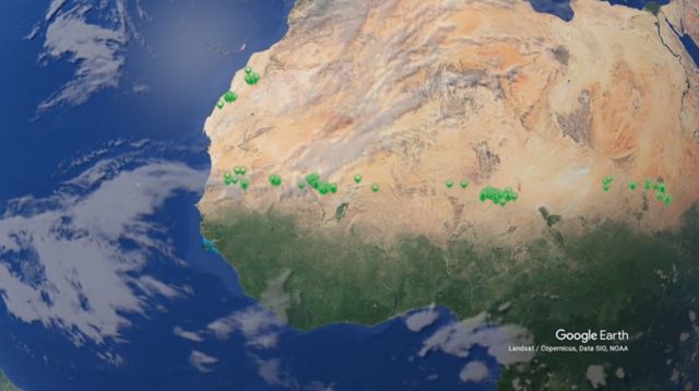 Detection of fairy circles in Africa