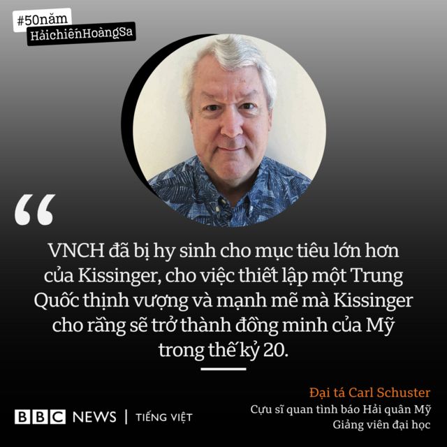 Đánh giá của Đại tá Carl Schuster đến việc Kissinger hy sinh VNCH