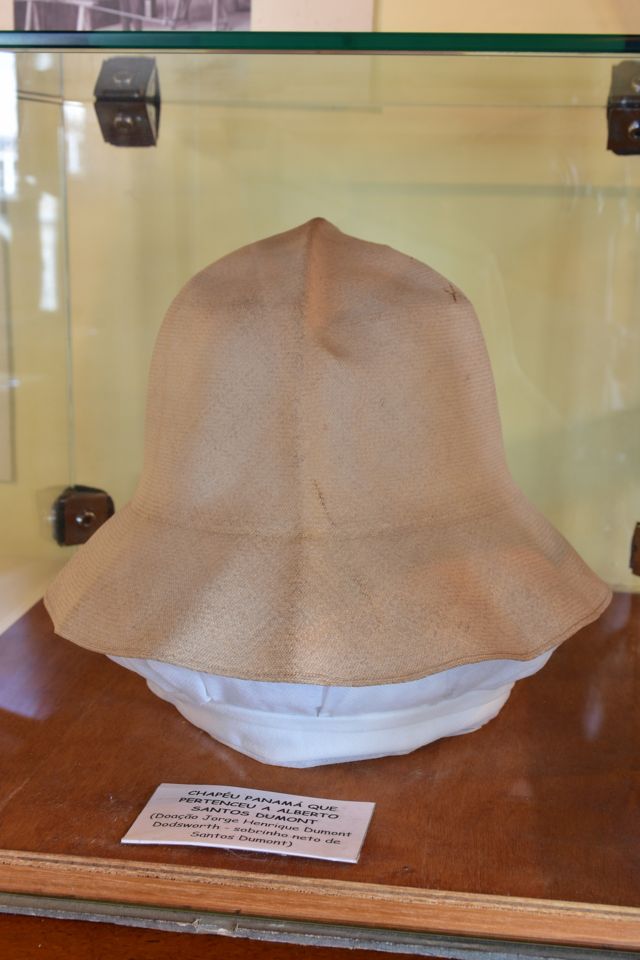 Chapéu de Panamá usado por Santos Dumont