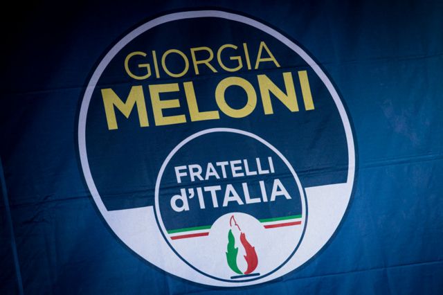 Logo del partido Hermanos de Italia. 