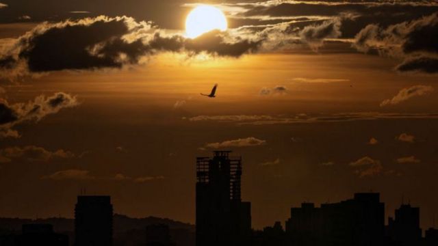 Horizonte urbano na Venezuela