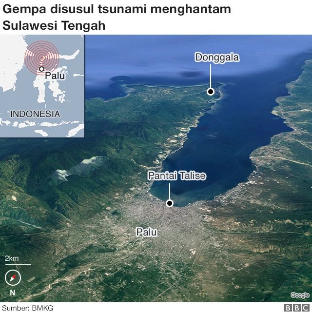 Gempa Donggala Tsunami Benar Terjadi Meski Peringatan Dini Dicabut Bbc News Indonesia