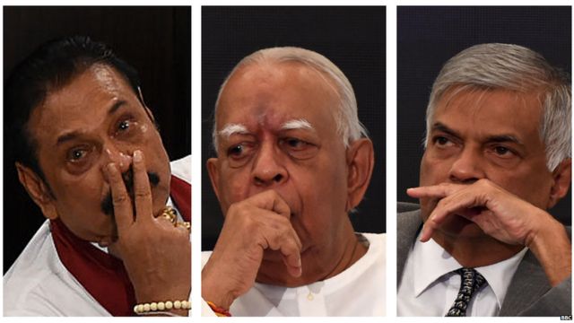 මහින්ද රාජපක්ෂ, ආර් සම්බන්ධන් සහ රනිල් වික්රමසිංහ