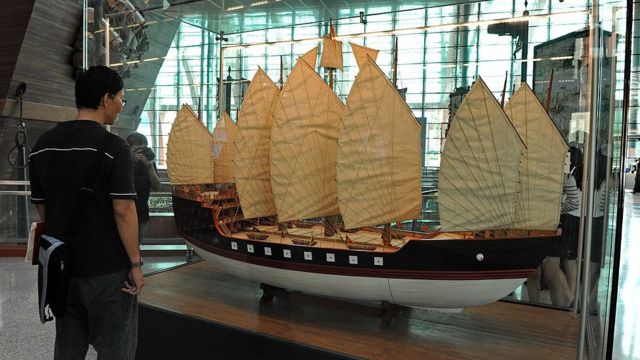 سنگاپور میں میوزیم میں ژنگ خہ کی کشتی کا نمونہ