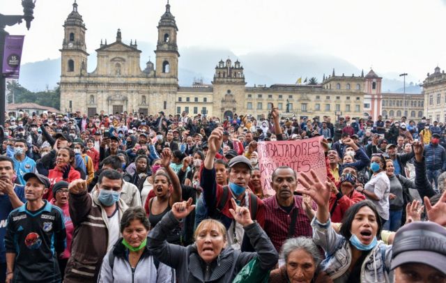 Protestos na Colômbia em 2021