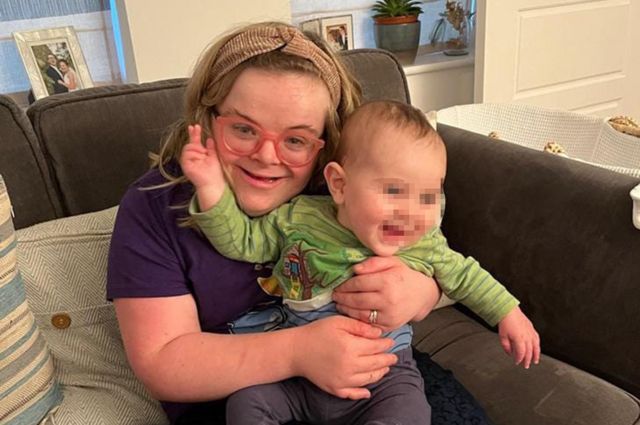 Heidi with her nephew