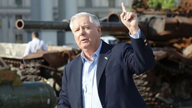 Lindsey Graham tại Kyiv, tháng 5/2023