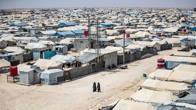 The al-Hol camp in Syria
