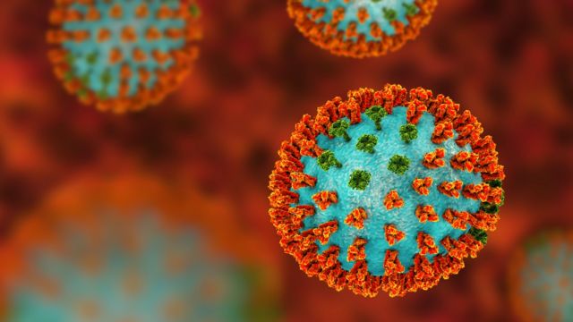 Ilustración del virus de influenza H3N2