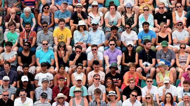 Crowd at Wimbledon, 2019