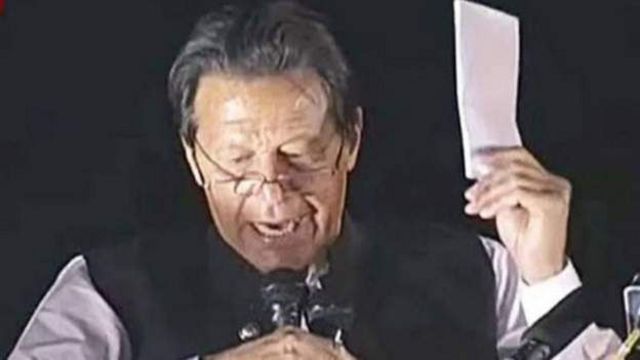 عمران خان، سائفر