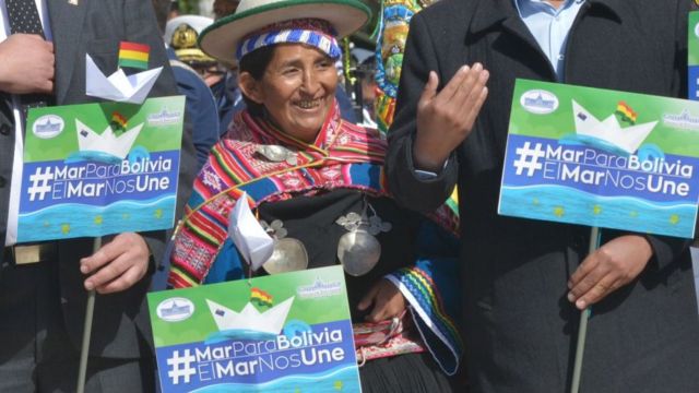 Protesta boliviana por acceso al mar.