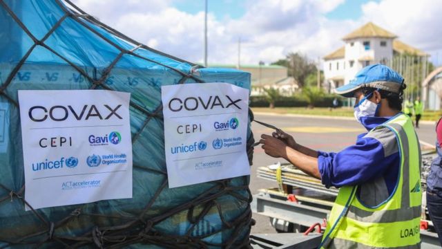 Covax envió vacunas AstraZeneca a Madagascar en mayo de 2021.