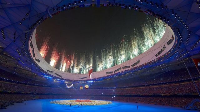 2008年北京奥运会鸟巢体育场。(photo:BBC)