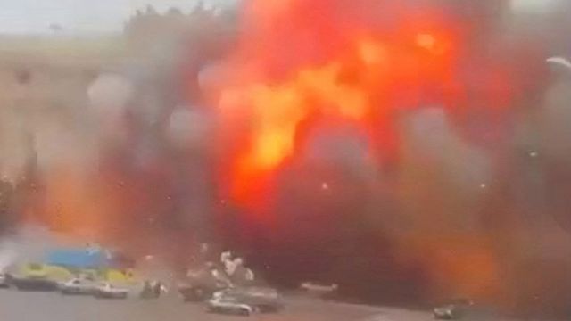 Explosion en el centro de Járkiv