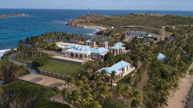 Una de las mansiones de Jeffrey Epstein en las islas vírgenes, en Estados Unidos.