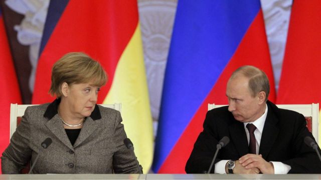 Ангела Меркель, Владимир Путин в 2012 году