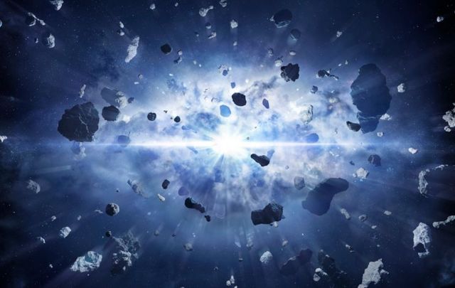 Ilustração da explosão do Big Bang