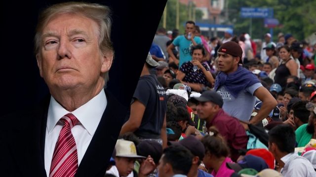 Trump ve göçmen kafilesi