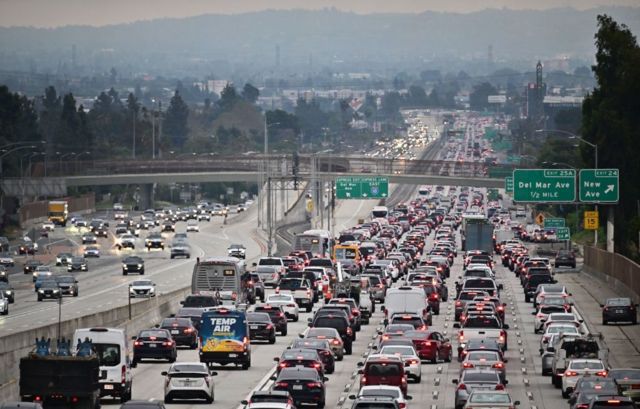 Una autopista de Los Ángeles