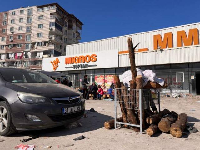 Supermarket car park