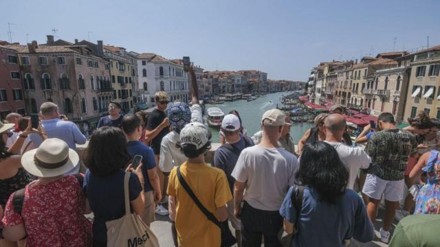 Turistas en Venecia