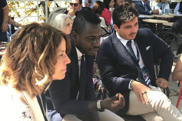Diop anime une session sur la migration vers l'Italie