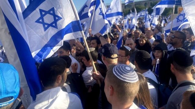 الشرطة الإسرائيلية منعت مسيرة الأعلام في بعض أحياء القدس الأربعاء الماضي