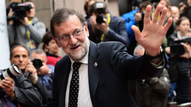 Le Premier ministre espagnol Mariano Rajoy à son arrive à Bruxelles, lors du sommet des chefs d'Etat et de gouvernement de l'UE, le 20 octobre 2016.