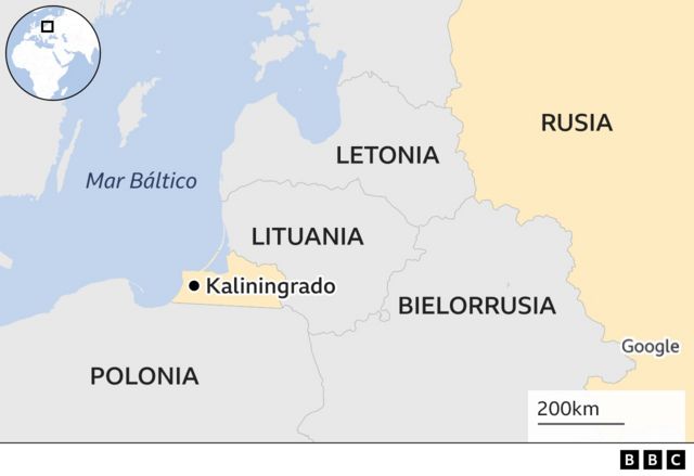 Peta Kaliningrad